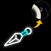 Ninja Glow Kunai Neon Lamp