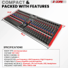 5 Core 24 Channel Audio Mixer with Bluetooth