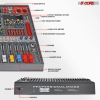 5 Core 12 Channel Audio Mixer with Bluetooth