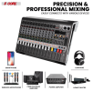 5 Core 12 Channel Audio Mixer with Bluetooth