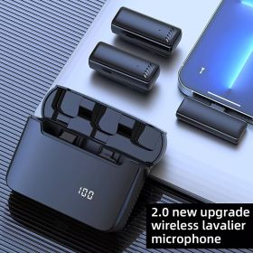 Dual Wireless Lavalier Microphone For IPhone IPad; Wireless Clip On Mic Professional Plug-Play Wireless Lapel Microphones For Recording; Live Str