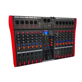 5 Core Audio Mixer 12 Channel DJ Sound Board w Bluetooth USB PC Recording Professional PA Analog Mixing Interface For Karaoke Singing Music Podca