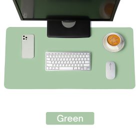 Large Size Office Desk Protector Mat PU Leather Waterproof Mouse Pad Desktop Keyboard Desk Pad Gaming Mousepad PC Accessories (Color: Green, size: 120X60cm)