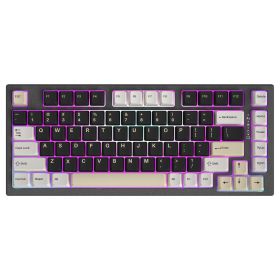 YUNZII YZ75 75% Hot Swappable Wireless Gaming Mechanical Keyboard, RGB Backlights, BT5.0/2.4G/USB-C, Dye Sub PBT Keycaps for Linux/Win/Mac (Color: Black, Switch: Gateron Brown Switch)