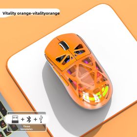 M7 Lightweight Tri-mode Bluetooth Wireless Charging Gaming Mouse (Color: orange)