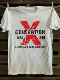 Men's Vintage Punk Rock Band Graphic T-Shirt - Soft 100% Cotton, Casual All-Match Tee with TV Poster Elements & Horror Design, Machine Washable (Color: Black, size: L)