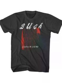 Men's Bush Rock Band Graphic T-Shirt - Sixteen Stone Album Design, Black Short Sleeve Tee (Color: Black, size: L)