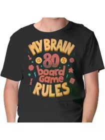 TeeFury - Board Game Rules - Mens Gaming, Gamer, Weekly-T-Shirt, All-Season, Family T-shirt (Color: Black, size: L)